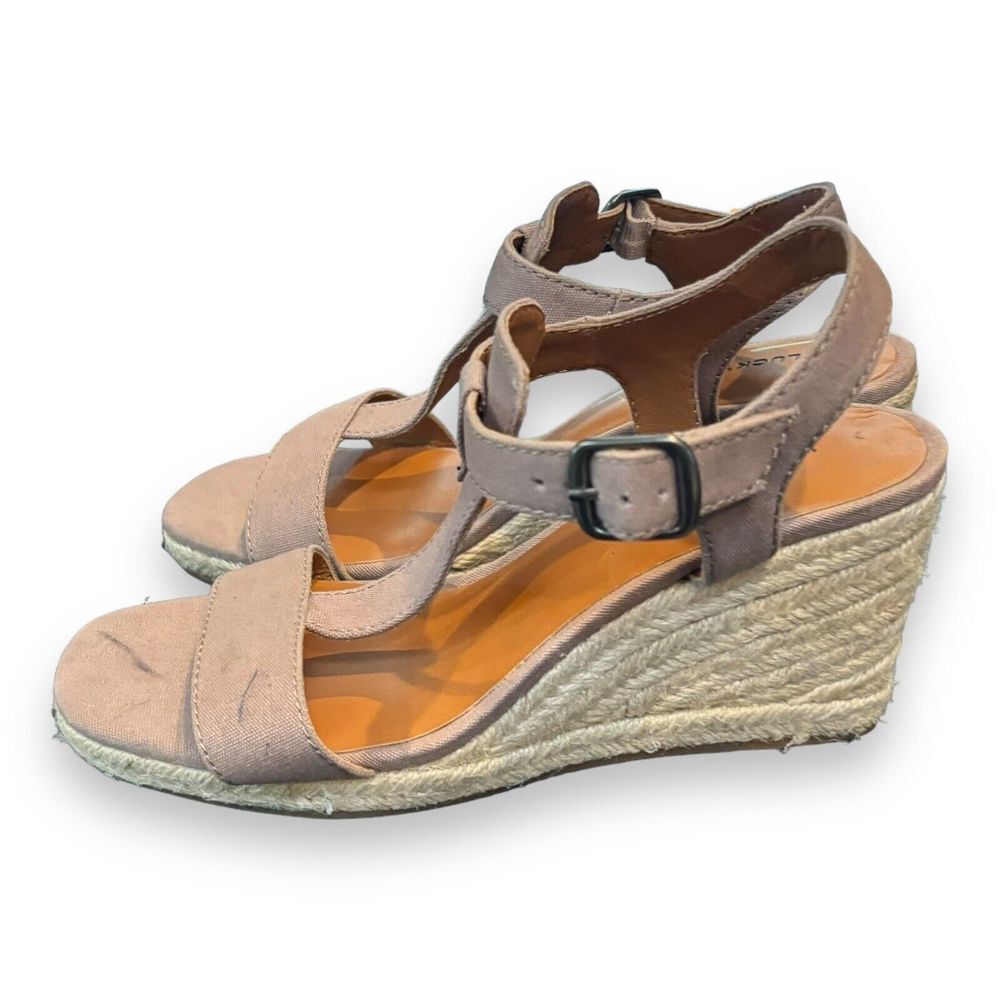 Lucky Brand Millinda Espadrille Wedge Sandals Size 6.5